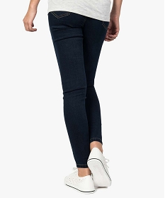 jean de grossesse coupe slim avec bandeau bas bleu pantalons jeans et leggings7646401_3