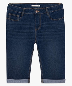 bermuda femme en jean 5 poches bleu shorts7648301_4