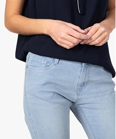 bermuda femme en jean 5 poches bleu shorts7648501_2