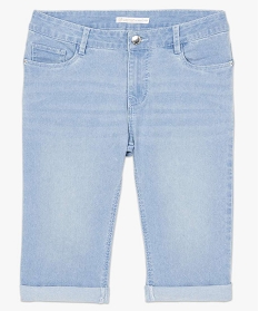 bermuda femme en jean 5 poches bleu shorts7648501_4