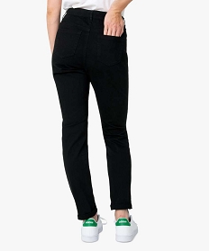 pantalon femme en toile coupe slim 5 poches noir pantalons7649301_3