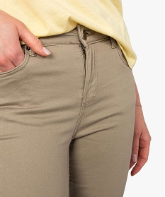 jean femme skinny taille basse en coton stretch uni beige pantalons7652401_2
