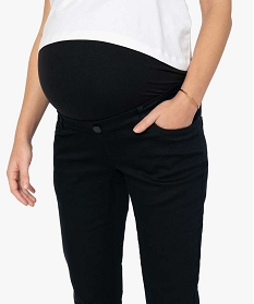jean de grossesse coupe slim avec bandeau elastique noir7653001_2