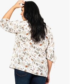 chemise femme fleurie et fluide en polyester recycle imprime blouses7661801_3