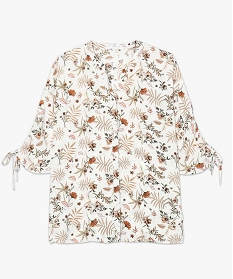 chemise femme fleurie et fluide en polyester recycle imprime blouses7661801_4