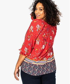 tunique femme imprimee a decollete smocks imprime chemisiers et blouses7665601_3
