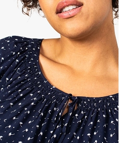 tunique femme imprimee a decollete smocks imprime chemisiers et blouses7665801_2