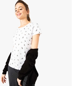 tee-shirt femme a manches courtes en coton biologique blanc7684501_1