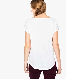 tee-shirt femme loose imprime a manches courtes chauve-souris blanc7688101_3