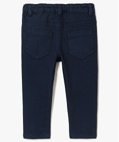 pantalon bebe garcon en coton stretch coupe slim fit color-block bleu7703101_2