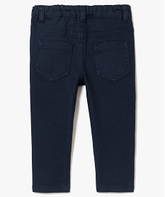 pantalon bebe garcon en coton stretch coupe slim fit color-block bleu7703101_4