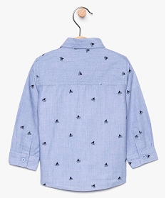 ensemble bebe garcon (2 pieces)   chemise a motifs et tee-shirt bleu7707901_2