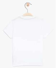 tee-shirt bebe garcon imprime poitrine - lulu castagnette blanc7715001_2