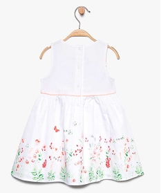 robe sans manches pour bebe fille avec motifs fleuris blanc7726101_2
