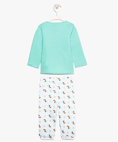 pyjama bebe garcon 2 pieces motif toucan vert7735001_2