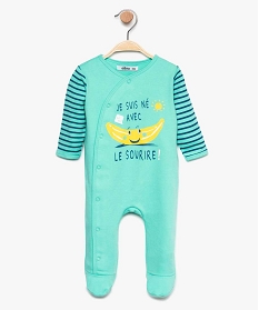 pyjama bebe garcon en jersey de coton imprime multicolore pyjamas ouverture devant7735901_1