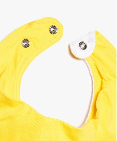 bavoirs (lot de 3) bandana en jersey et eponge lulu castagnette jaune7738501_2