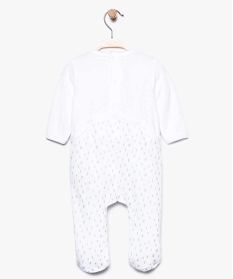 pyjama bebe en velours motif pandas blanc7740001_2