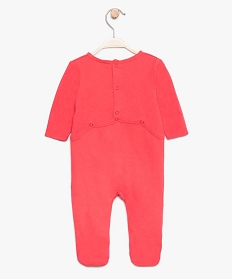 pyjama bebe fille en jersey avec motif cactus et lama paillete rose7741101_2