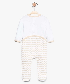 pyjama bebe bicolore avec motif soleil sur lavant blanc7741201_2