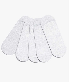 chaussettes femme invisibles unies (lot de 5) gris7749401_1