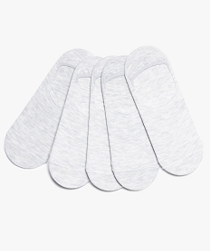 chaussettes invisibles femme unies (lot de 5) gris7749401_2