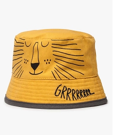 chapeau bebe garcon a motif lion jaune7749501_1