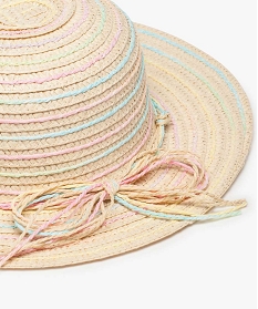 chapeau de paille a liseres multicolores pastel multicolore sacs bandouliere7751601_2