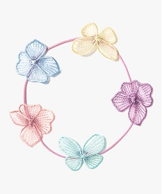 serre-tete elastique fille avec motifs fleurs multicolores multicolore autres accessoires fille7754001_1
