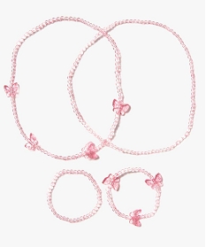 parure en perles fille   colliers et bracelets rose autres accessoires fille7755201_1