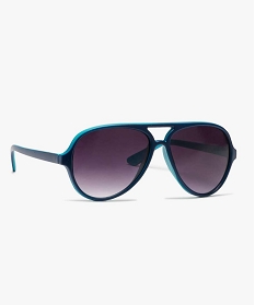 lunettes de soleil garcon bicolores forme aviateur blanc7760901_1