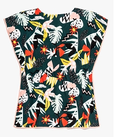 robe de plage fille avec motifs fleuris et finitions pompons imprime maillots de bain7778701_2