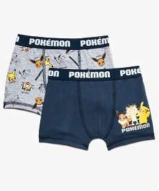 boxer garcon en coton stretch pokemon  (lot de 2) multicolore pyjamas7780801_1