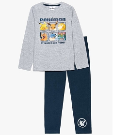 pyjama garcon imprime - pokemon gris7781801_1