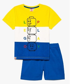 pyjama garcon tee-shirt et short - lego multicolore pyjamas7782101_1