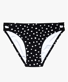 bas de maillot de bain fille forme slip a pois imprime maillots de bain7790001_1