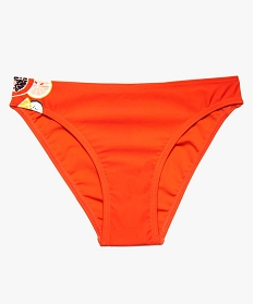 slip de bain fille avec motifs sur la hanche orange maillots de bain7790301_1