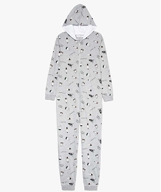 combinaison pyjama fille imprime cactus gris7792301_1