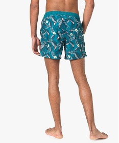 maillot de bain homme forme short a motif tropical vert7801801_3