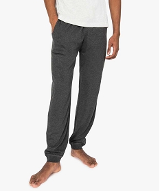 pantalon de pyjama homme en jersey a taille elastique gris7802201_1