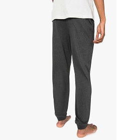 pantalon de pyjama homme en jersey a taille elastique gris7802201_3