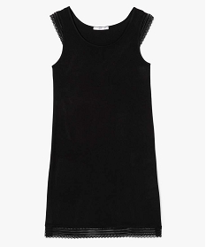 chemise de nuit femme avec finition dentelle noir nuisettes chemises de nuit7805301_4