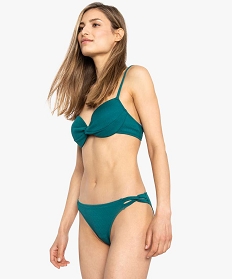 bas de maillot de bain femme avec detail fantaisie sur les cotes vert bas de maillots de bain7809201_3