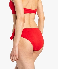 bas de maillot de bain femme avec nœuds sur les hanches rouge bas de maillots de bain7809301_2