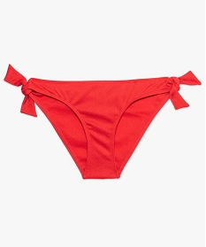 bas de maillot de bain femme avec nouds sur les hanches rouge7809301_4