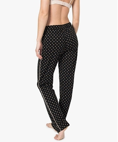 pantalon de pyjama femme fluide a taille elastiquee et motifs imprime bas de pyjama7814001_3