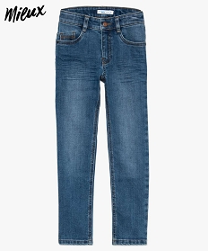jean garcon coupe slim contenant du polyester recycle gris jeans7830801_1
