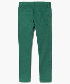 pantalon garcon 5 poches twill stretch vert7831901_3