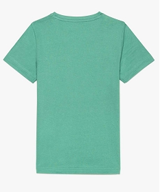 tee-shirt garcon uni a manches courtes en coton bio vert tee-shirts7839201_2