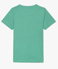 tee-shirt garcon uni a manches courtes en coton bio vert tee-shirts7839201_3